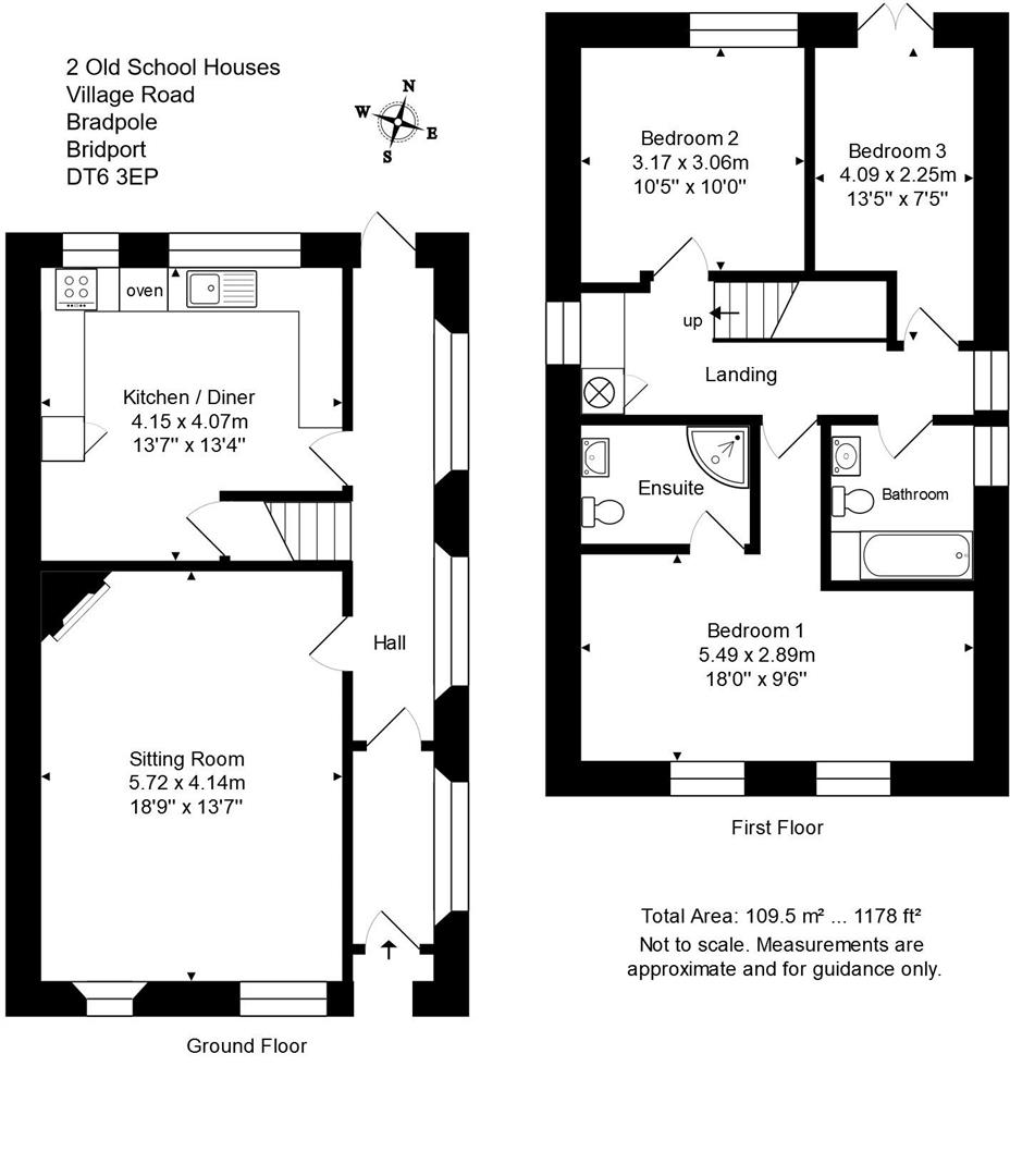 2, Old School Houses, Village Road, Bridport floorplan