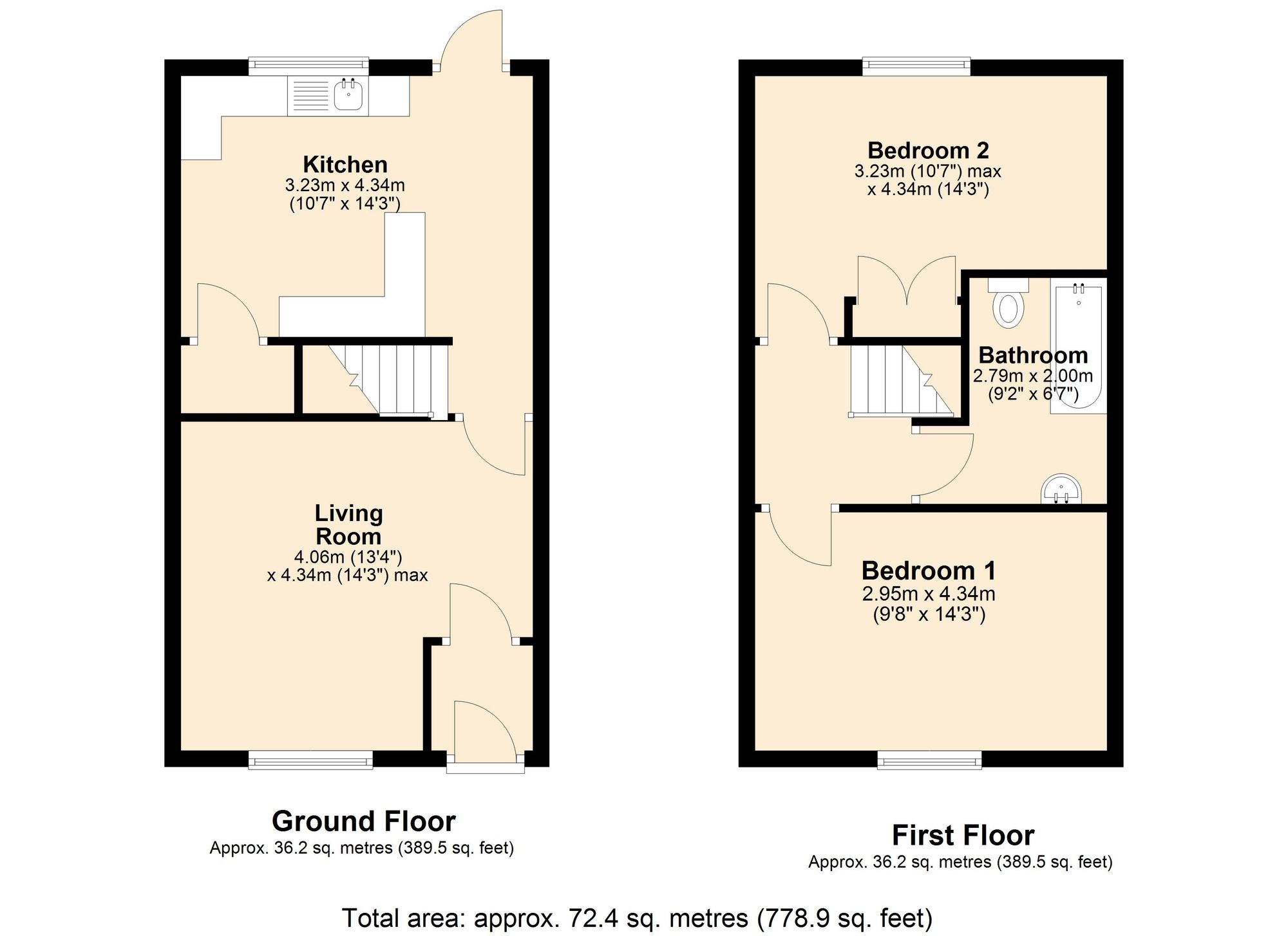 72 Lower Barnes Street, Accrington floorplan