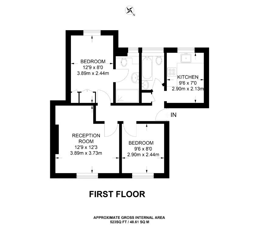 Flat 19 Coronation Court,, Brewster Gardens, London floorplan