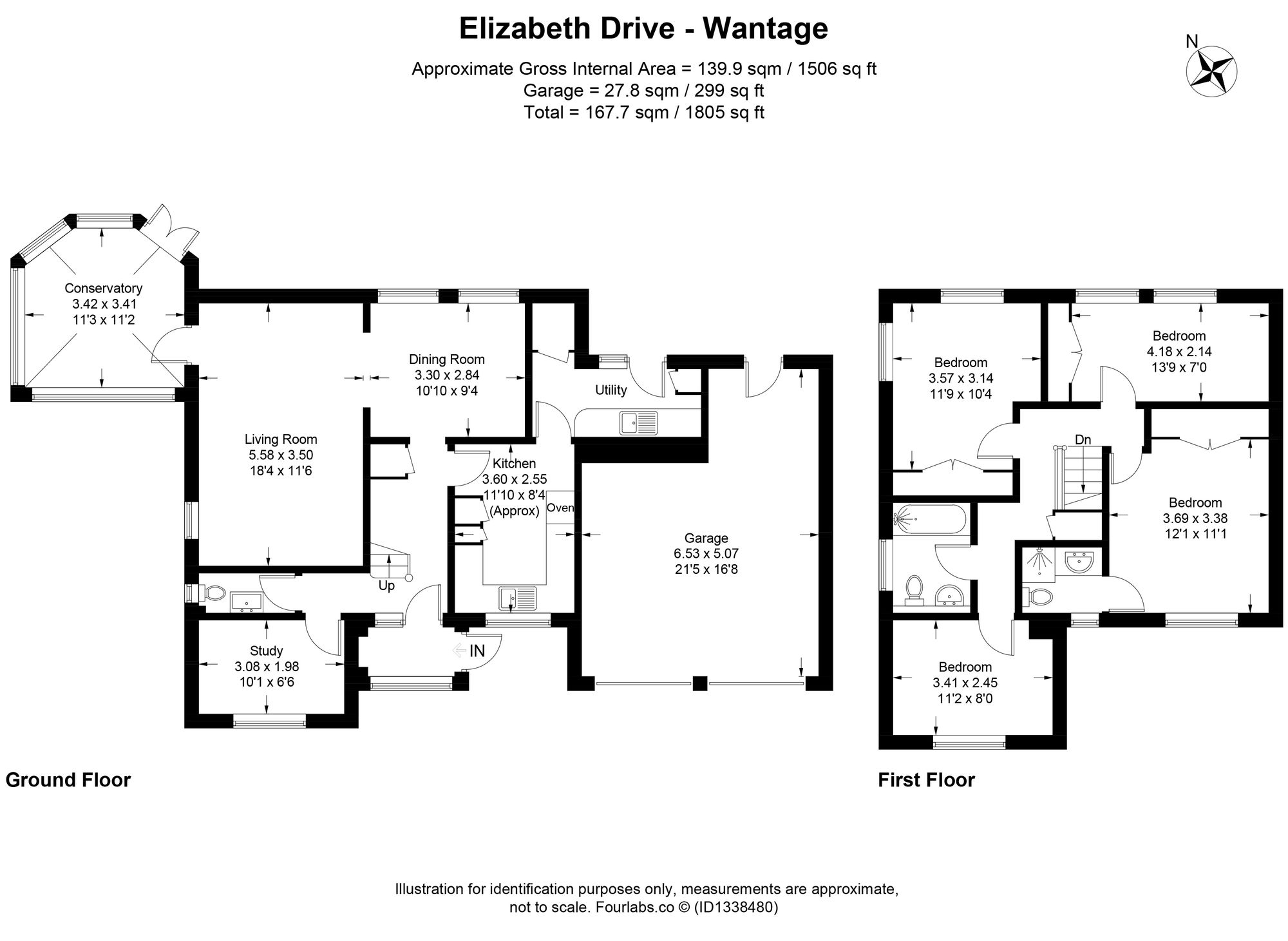 15 Elizabeth Drive, Wantage floorplan