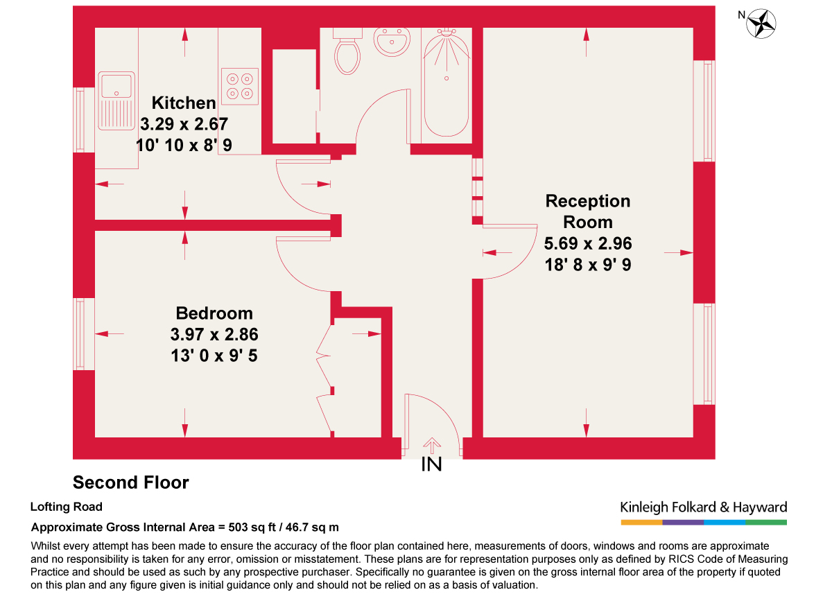 Flat 5, 52, Lofting Road, London floorplan