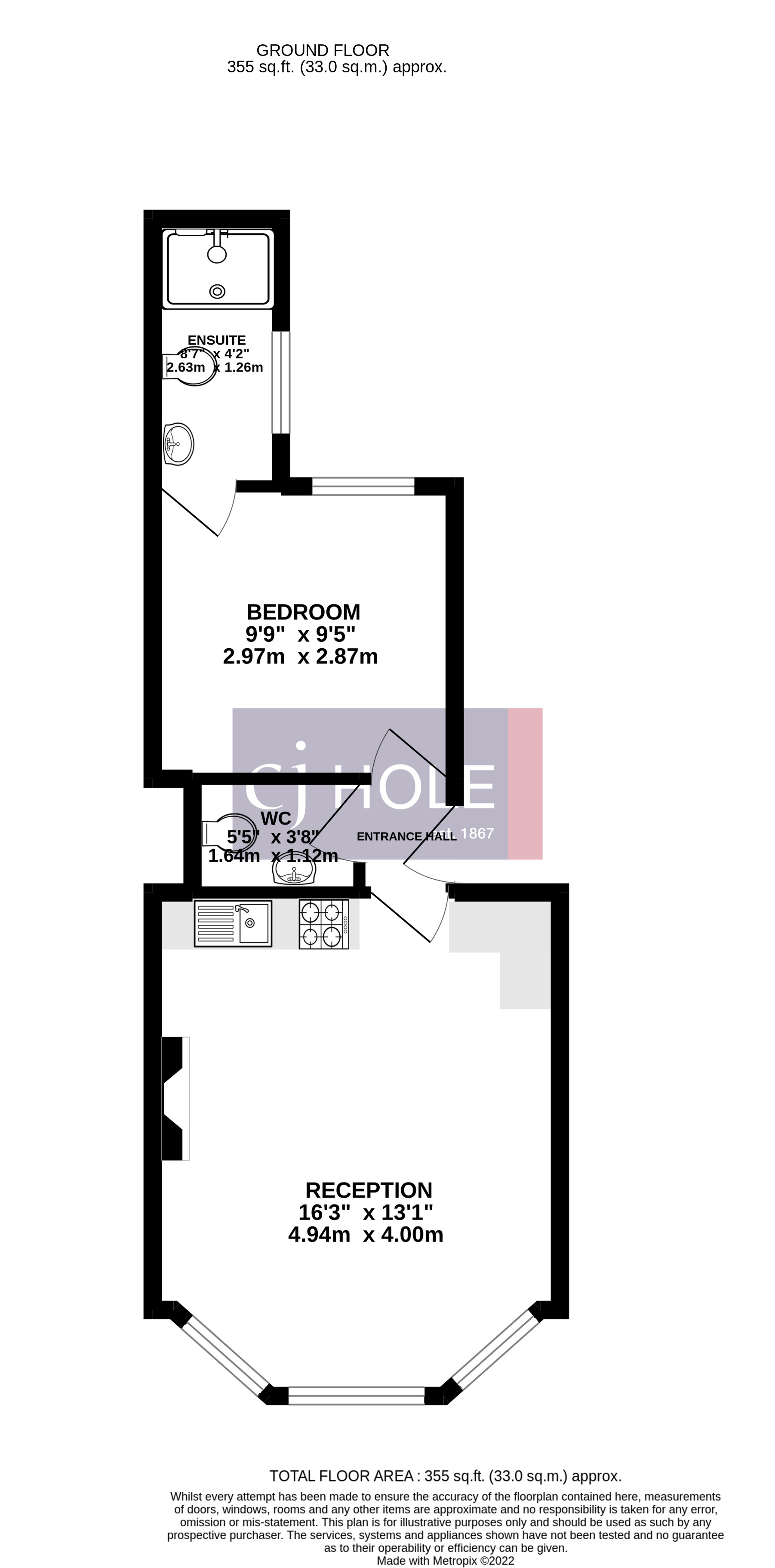 Flat 2, 290-292, Hotwell Road, Bristol floorplan