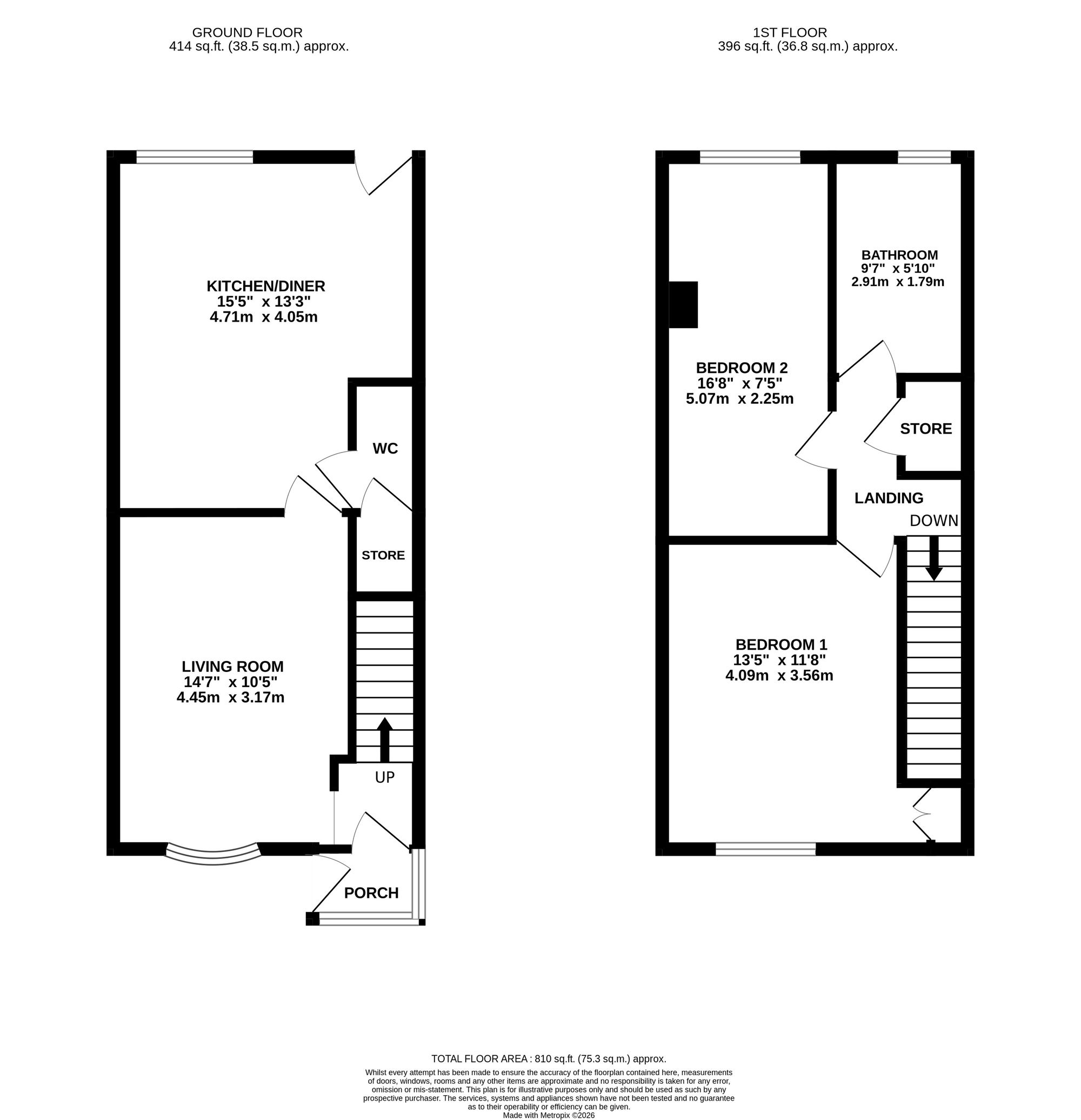 6 St. James Close, Crewe floorplan