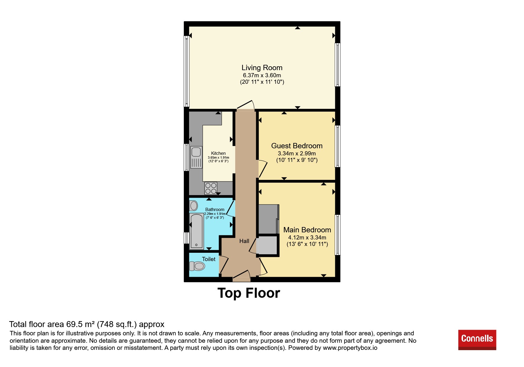 16, Parkfields, Southam floorplan