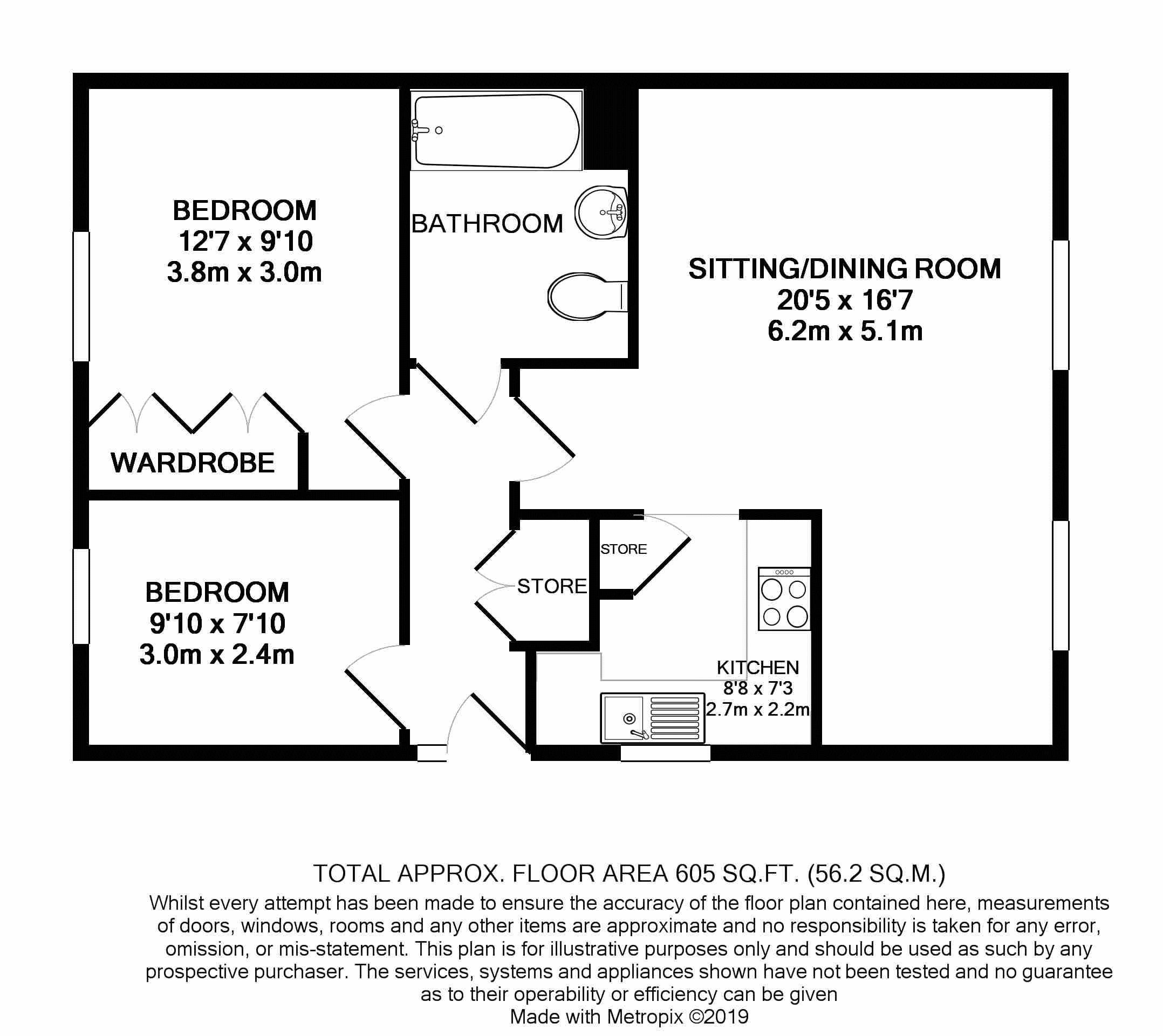 2 Bedrooms Flat for sale in Longley Road, Chichester PO19