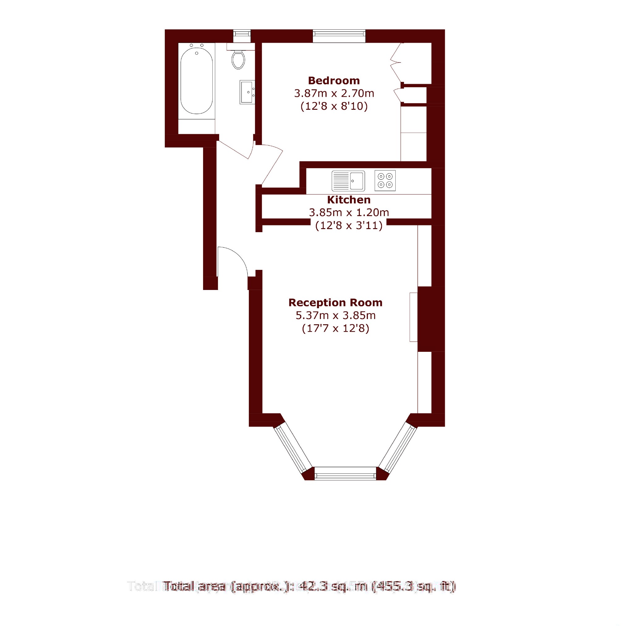 12B, Brackenbury Road, London floorplan