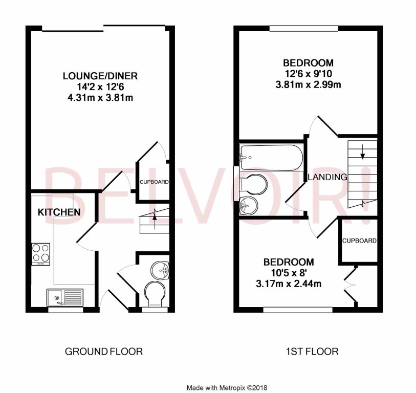 2 Bedrooms Terraced house to rent in Inglewood Drive, Basingstoke RG22