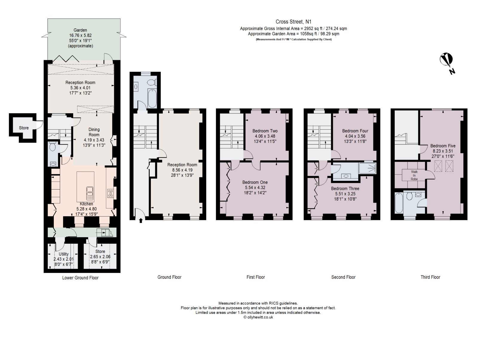 17, Cross Street, London floorplan