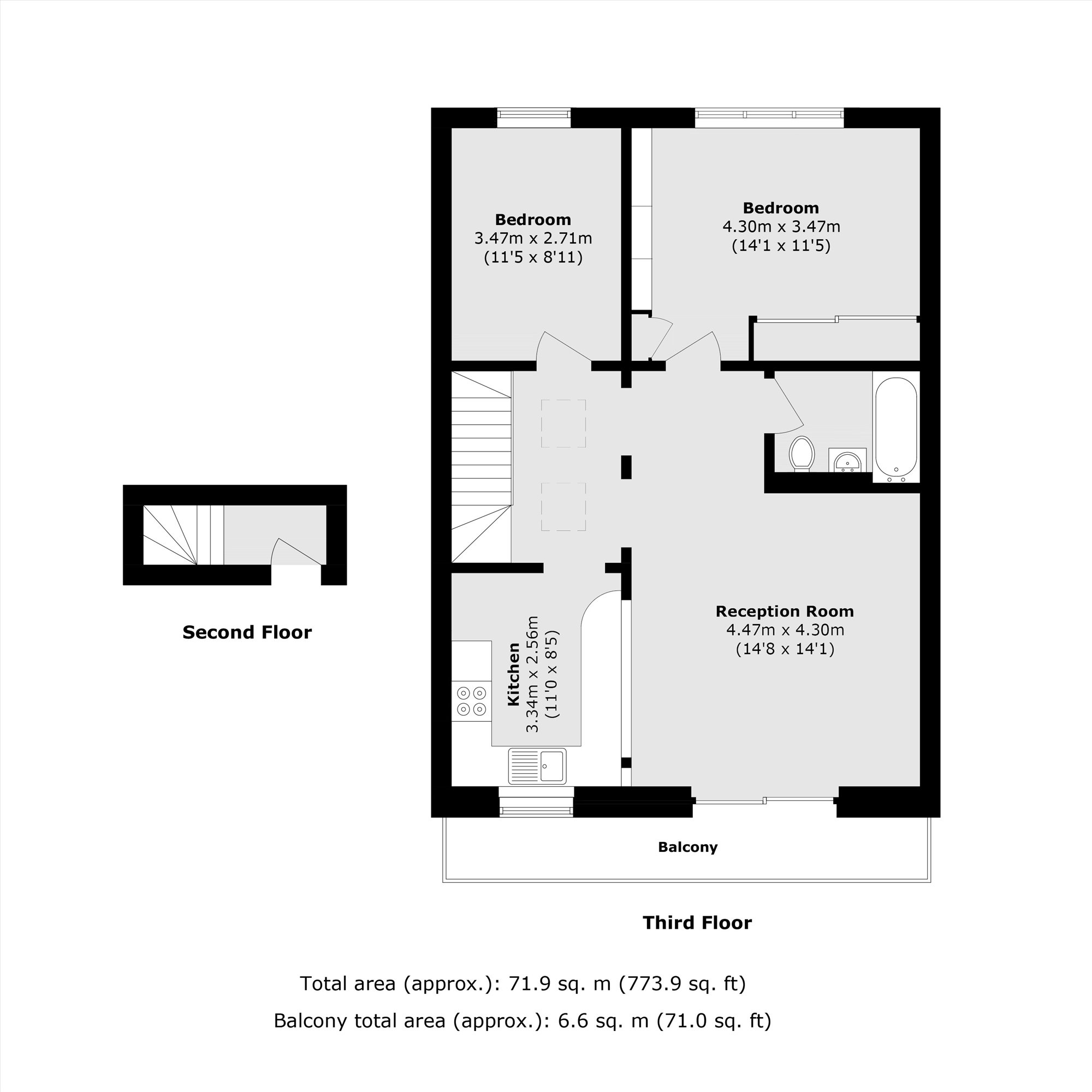 Elgin Avenue, Maida Vale floorplan