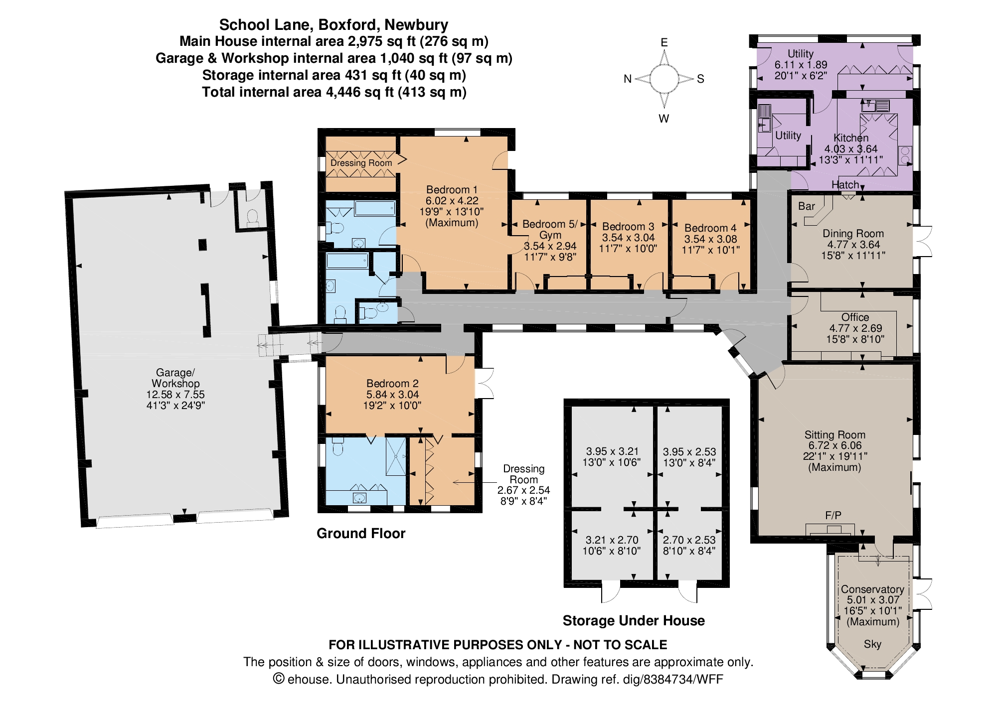 5 Bedrooms Bungalow for sale in School Lane, Boxford, Newbury, Berkshire RG20