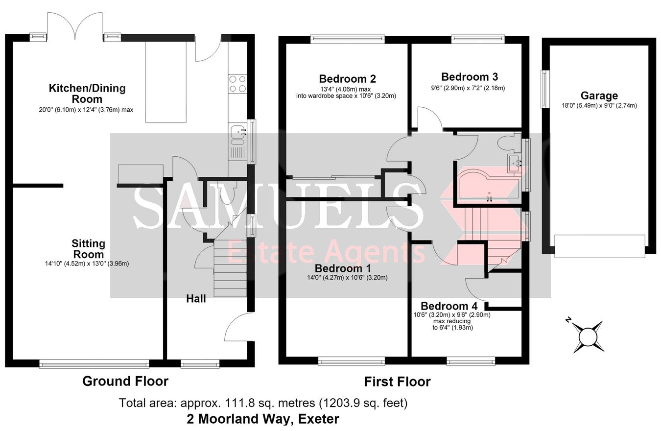 2, Moorland Way, Exeter floorplan