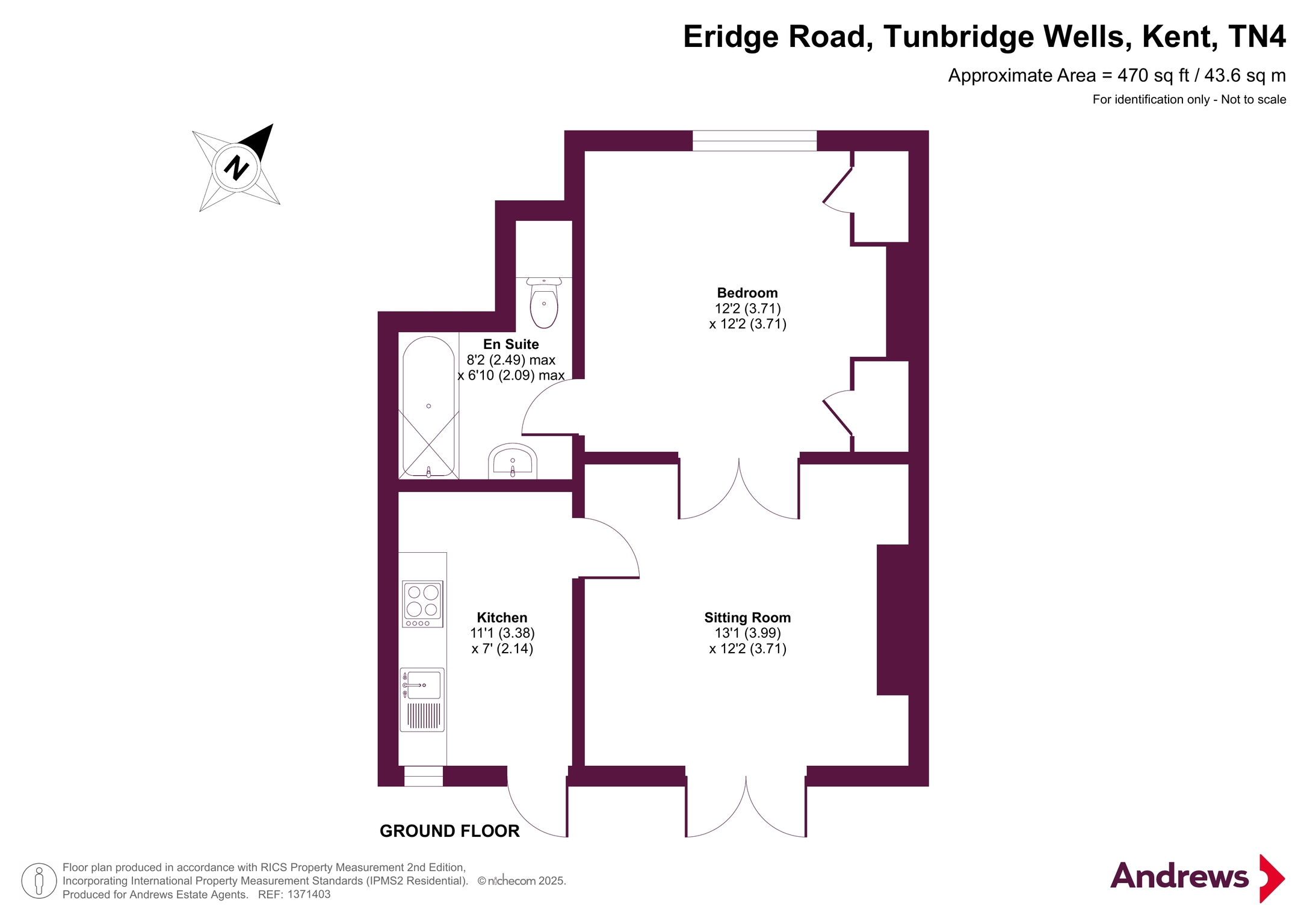 Flat 2, 23, Eridge Road, Kent floorplan