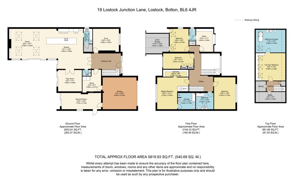19, Lostock Junction Lane, Bolton floorplan