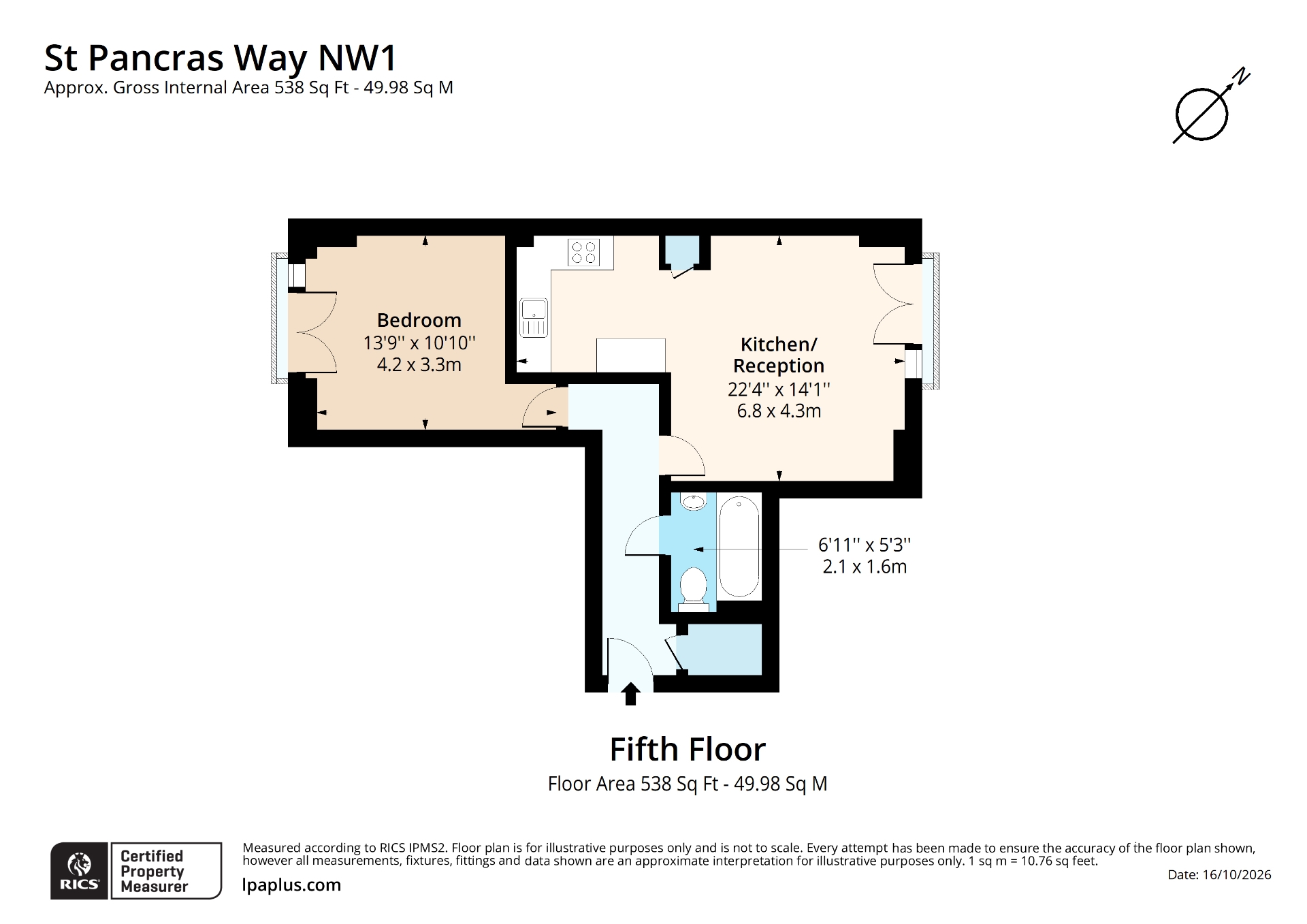 St Pancras Way, Greater London floorplan