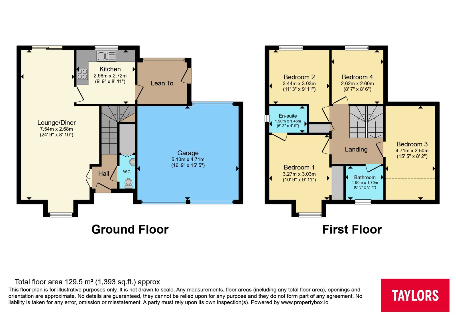 22, The Lawns, Northamptonshire floorplan