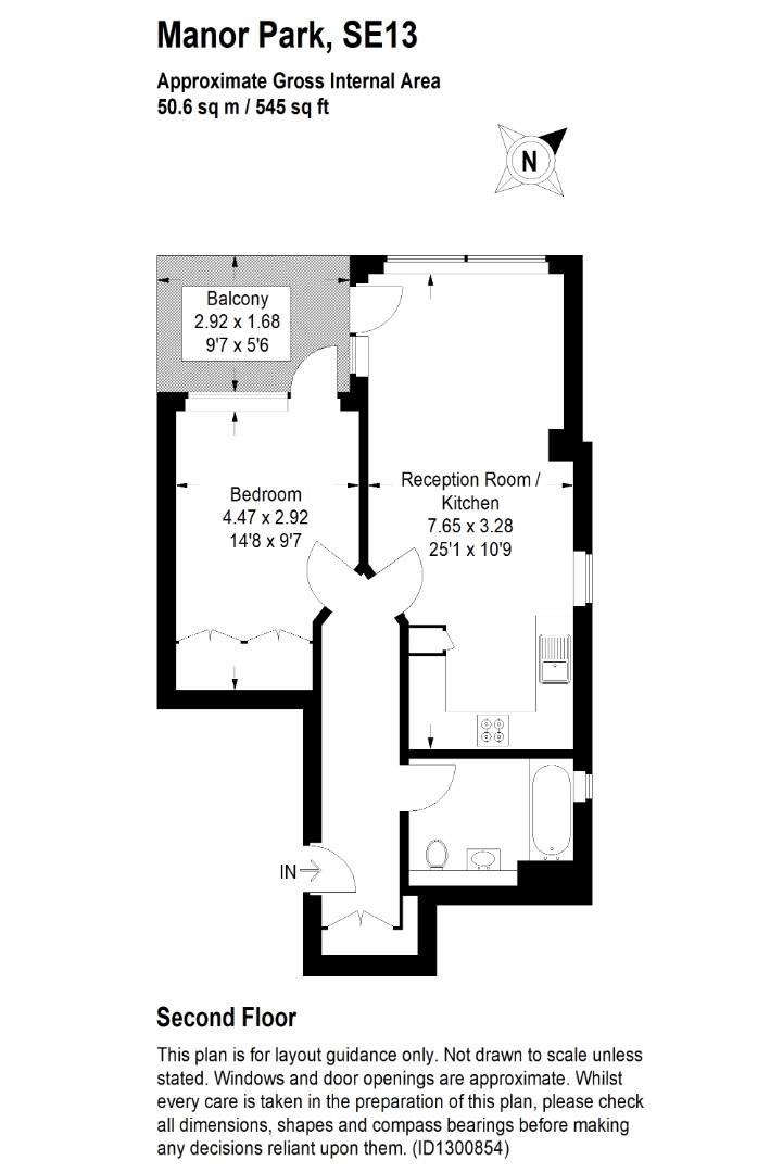 Flat 5, 2 Manor Park, London floorplan