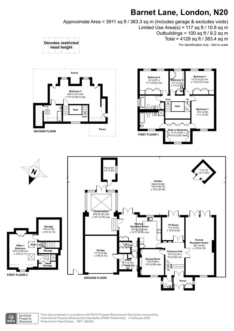 Barnet Lane, Totteridge floorplan