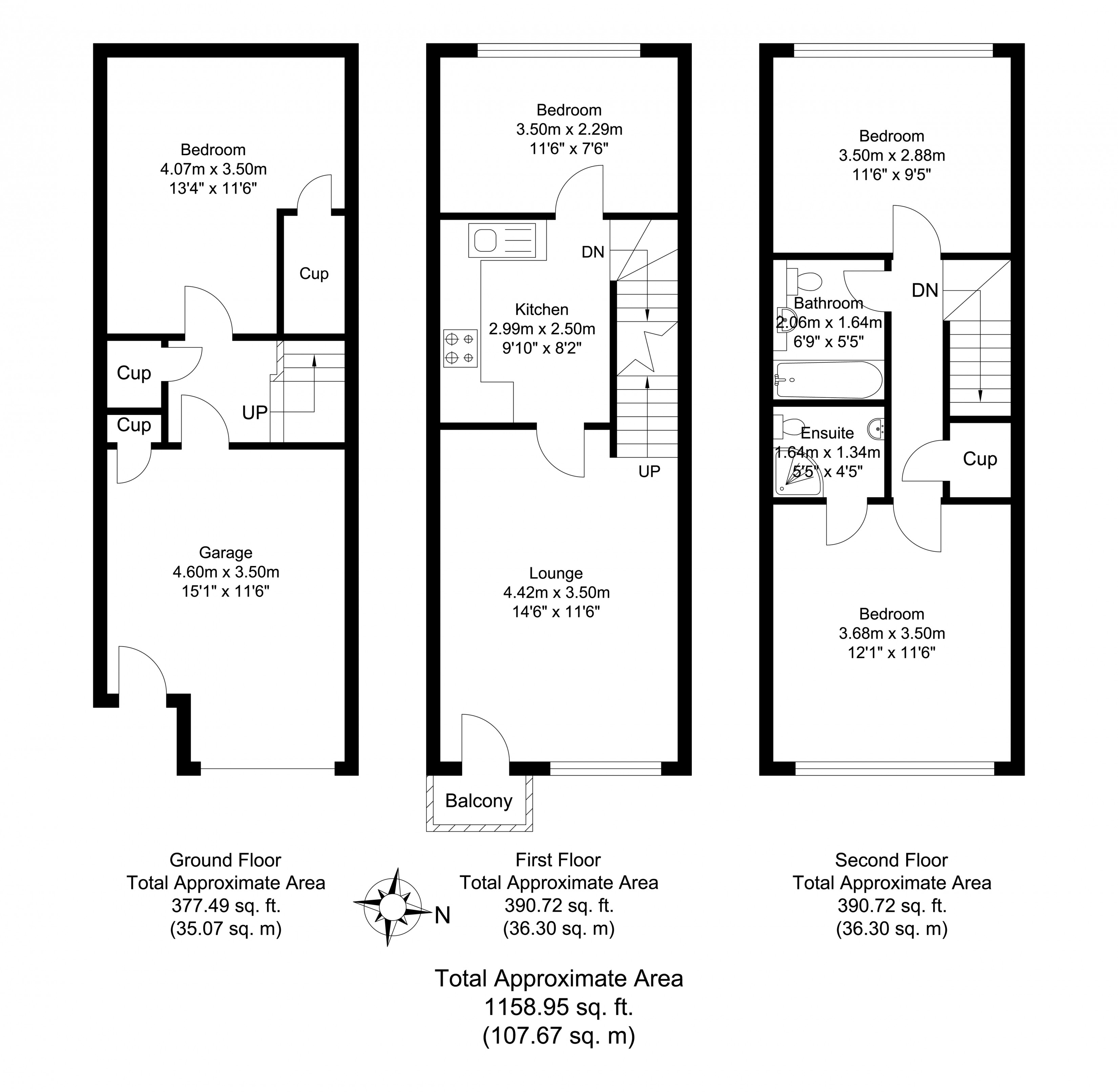 16 Hill Court, Ballfield Road, Godalming floorplan