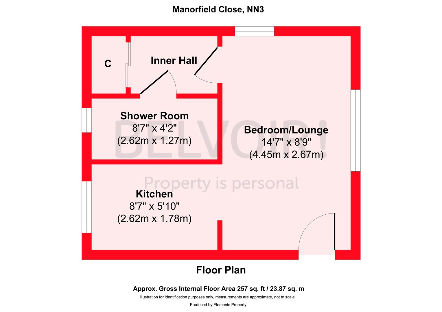 74, Manorfield Close, Northampton floorplan