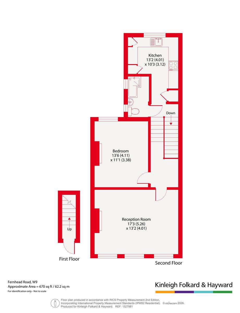 Flat 1, 208, Fernhead Road, London floorplan