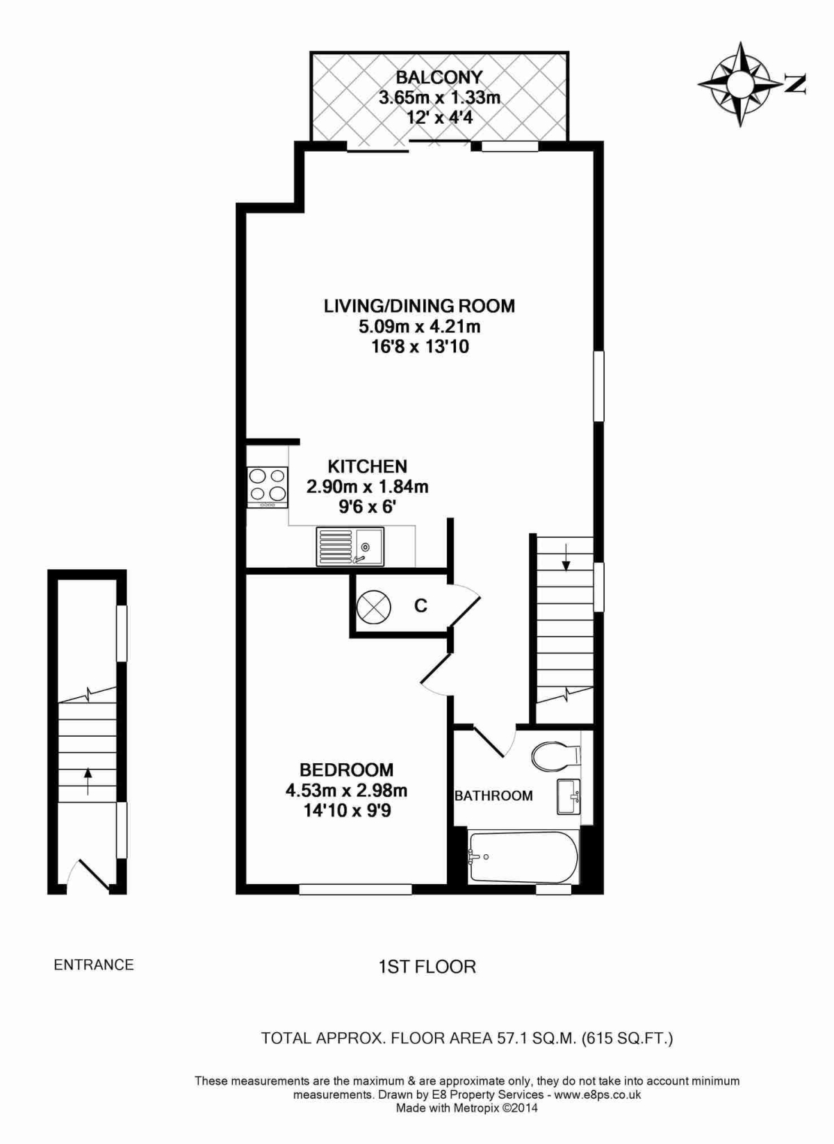 5, Meadow Court, Oxford floorplan