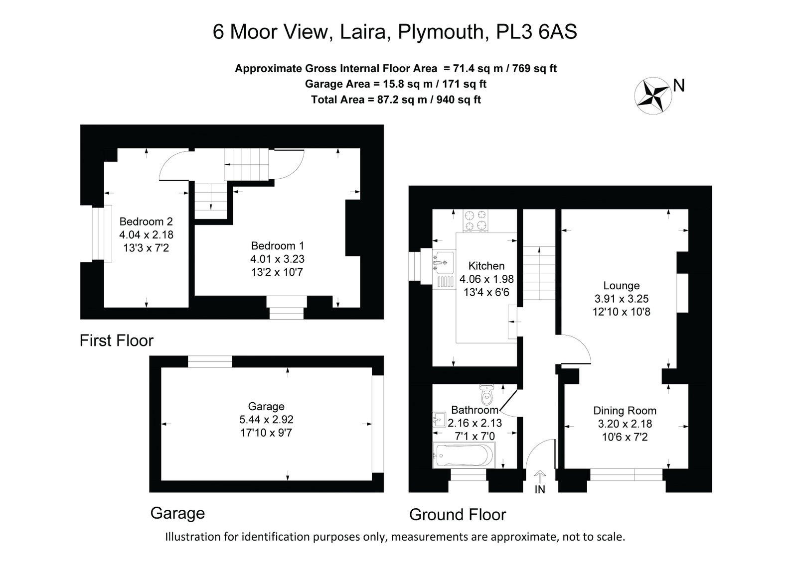 6, Moor View, Plymouth floorplan