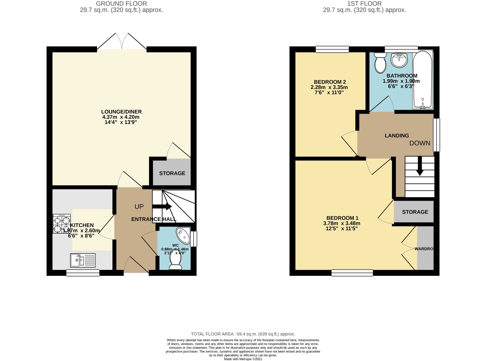 108 Manor House Court, Chesterfield floorplan