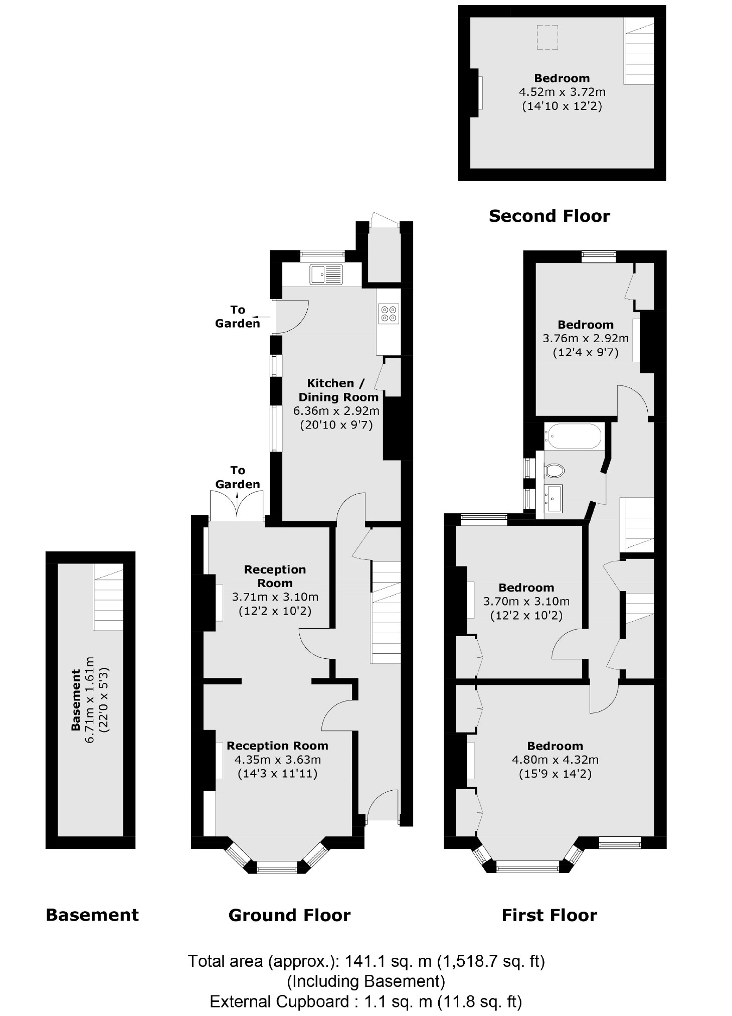 32, Bradgate Road, London floorplan