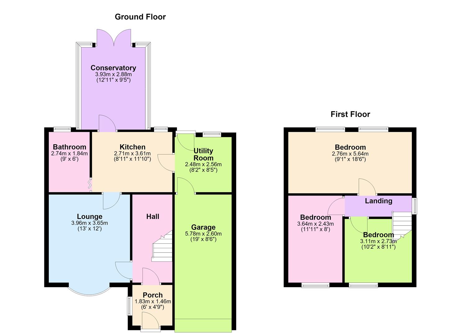 41, Huncote Road, Stoney Stanton floorplan