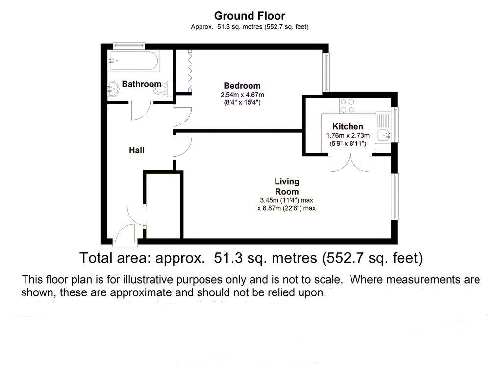 49 Potters Court, Darkes Lane, Potters Bar floorplan