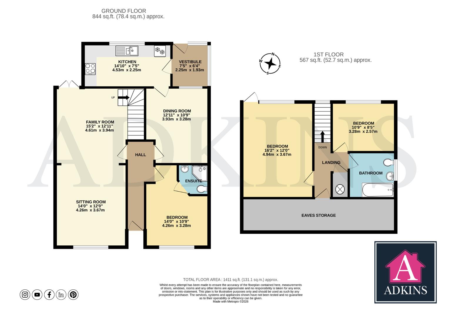 Holmbury, Murcott Lane, Malmesbury floorplan