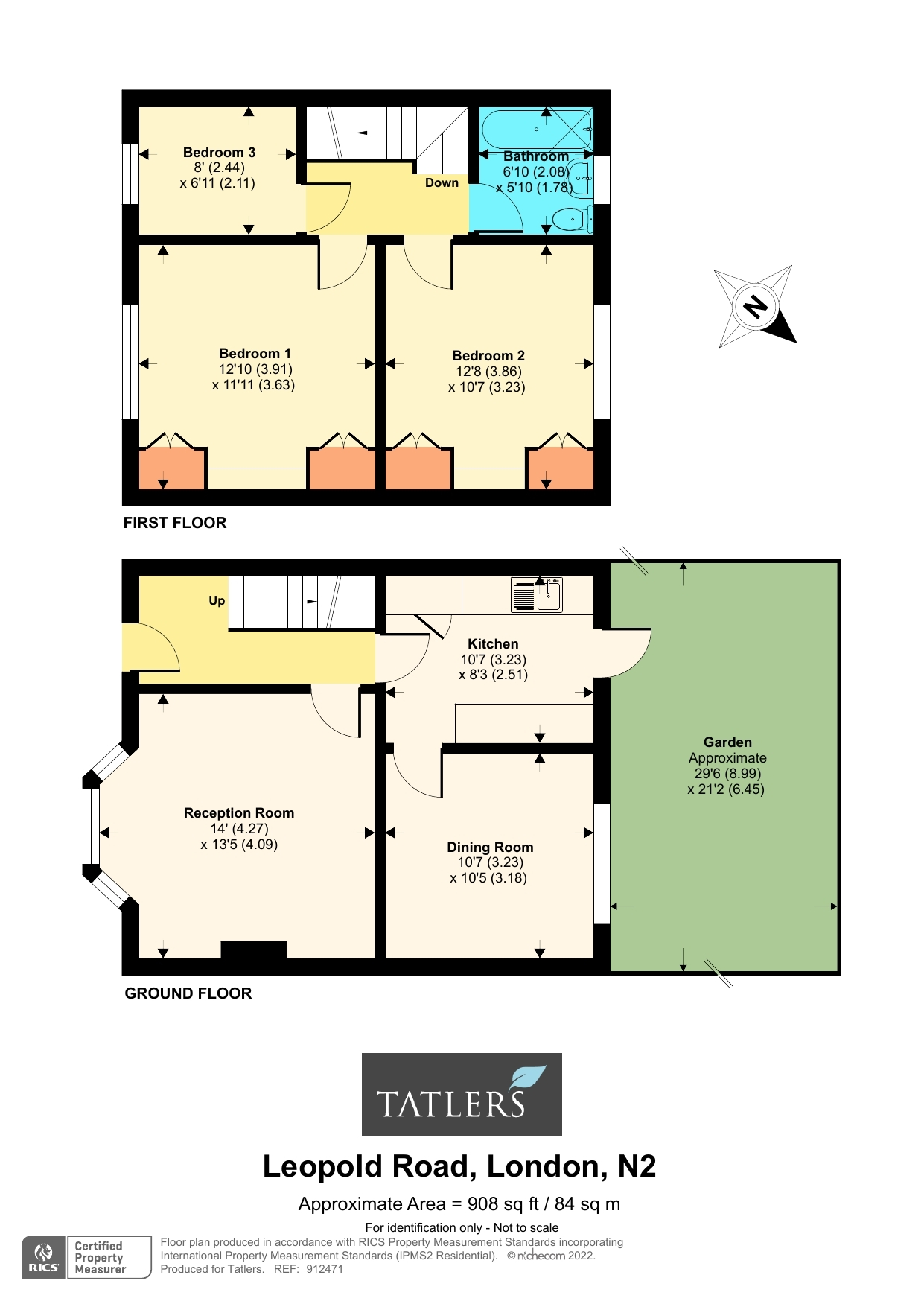 Leopold Road, East Finchley, London N2, 3 bedroom end terrace house for