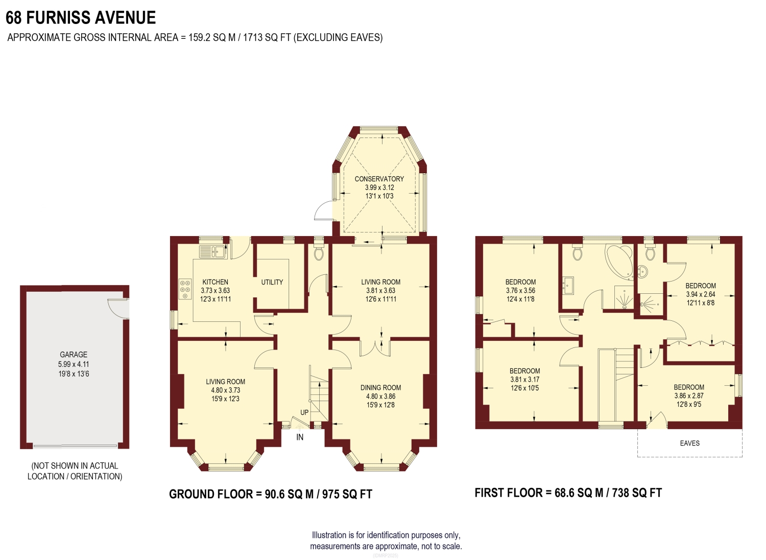 68, Furniss Avenue, Sheffield floorplan