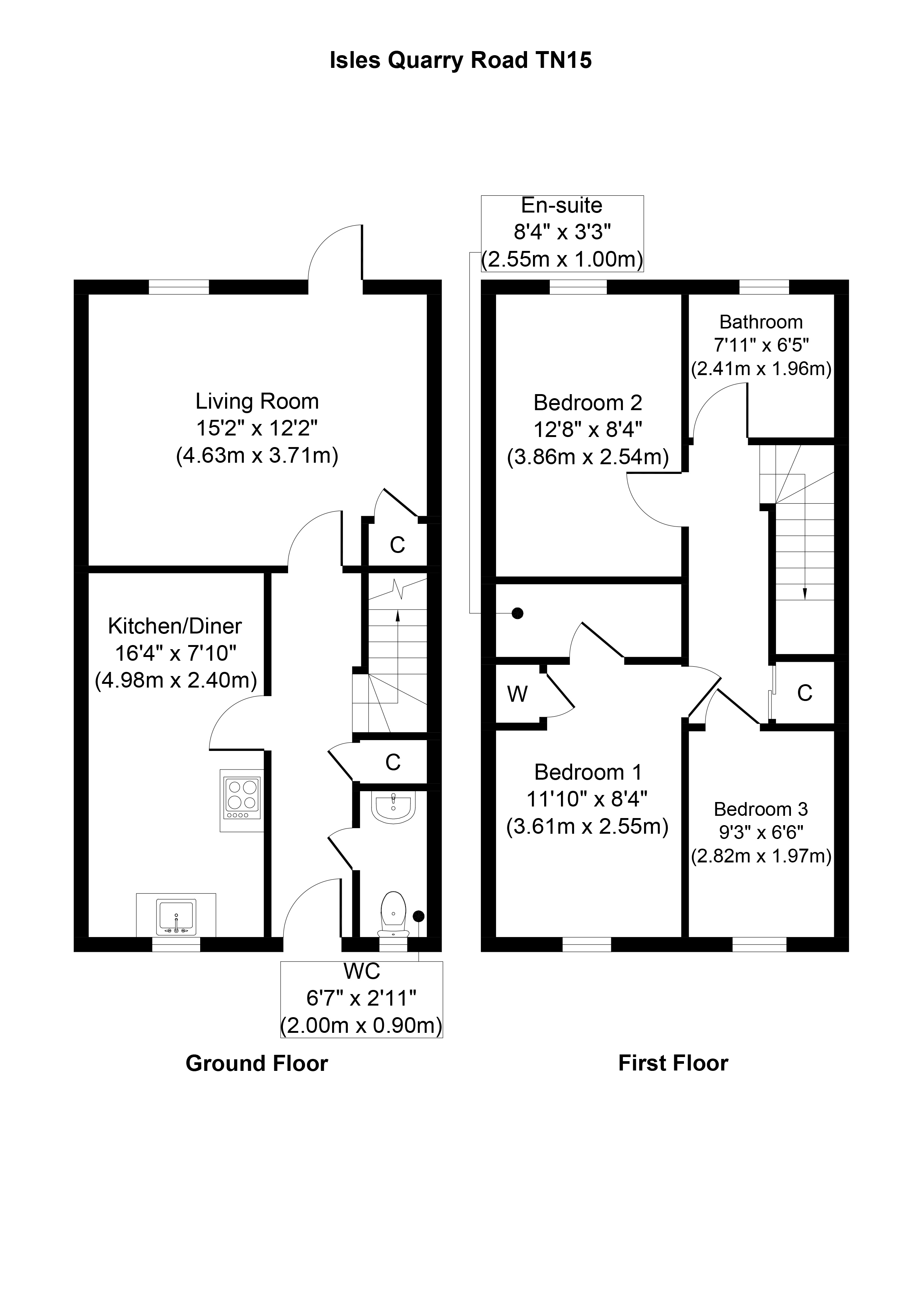 3 Bedrooms Terraced house to rent in Isles Quarry Road, Borough Green, Sevenoaks TN15