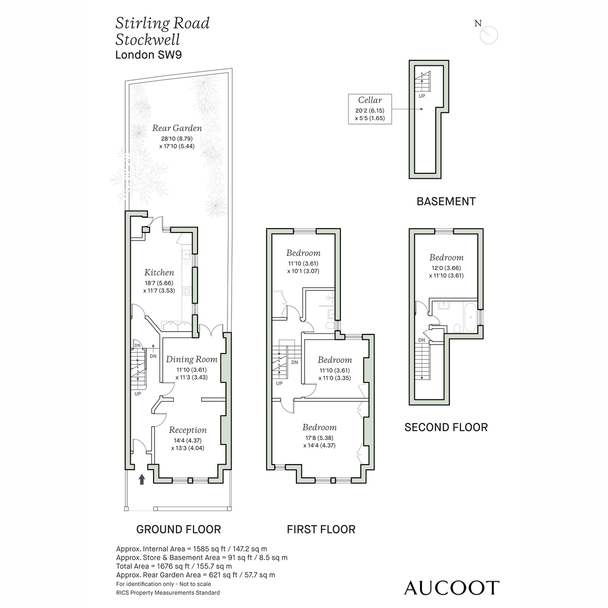 10, Stirling Road, London floorplan