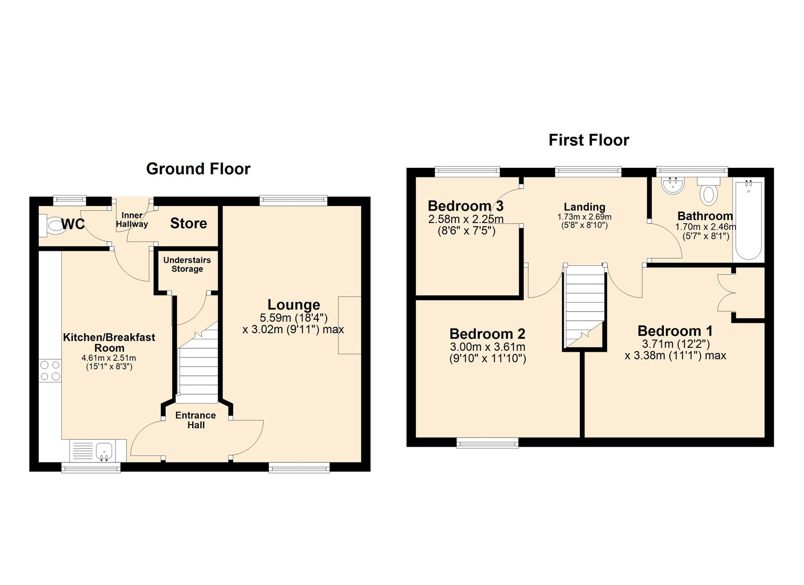 18, Chestnut Avenue, Swadlincote floorplan