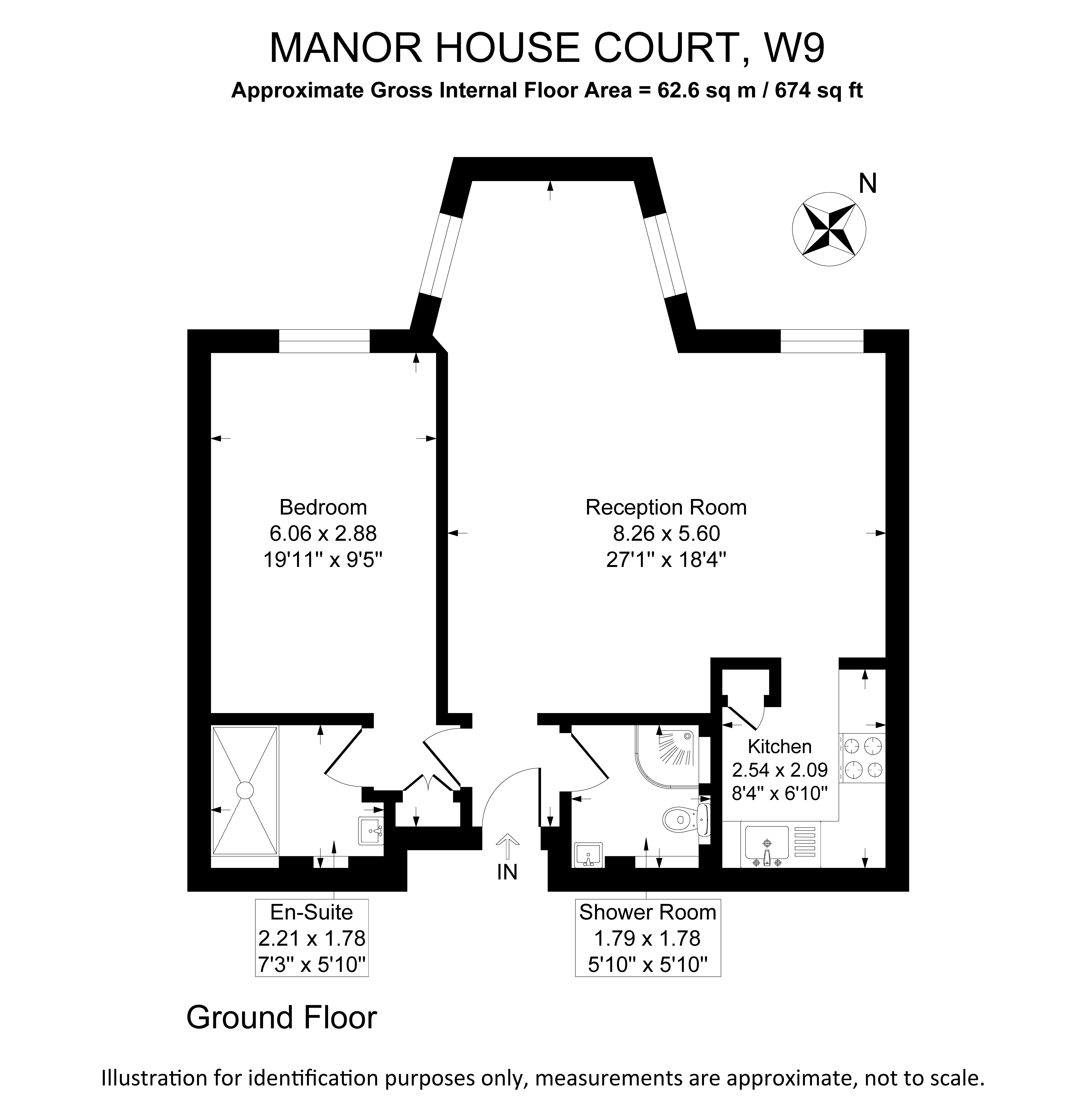 Manor House Court, 11 Warrington Gardens, London floorplan