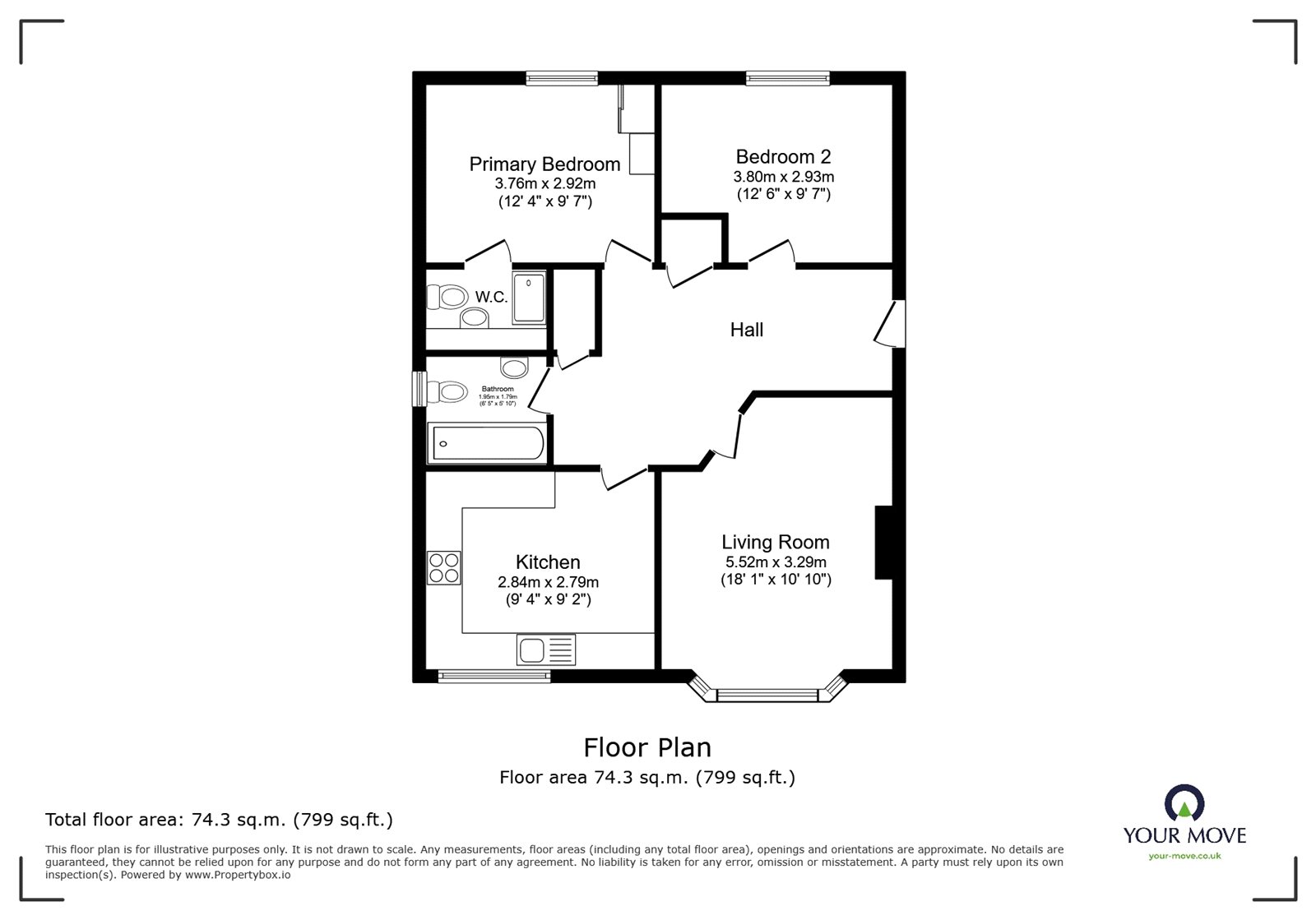 140, Watermans Walk, Cumbria floorplan