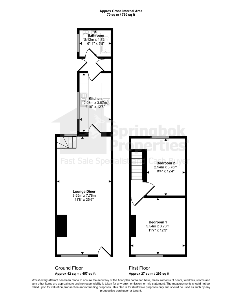 22, Earl Street, Warrington floorplan