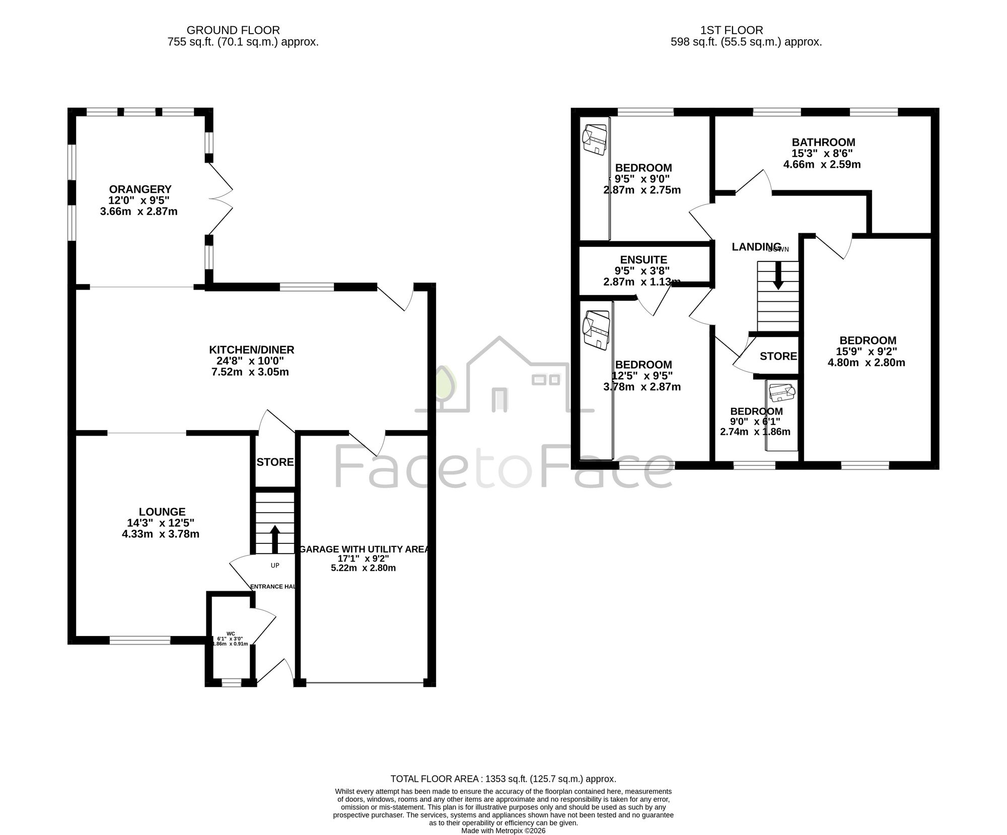11 St. Andrews Close, Littleborough floorplan