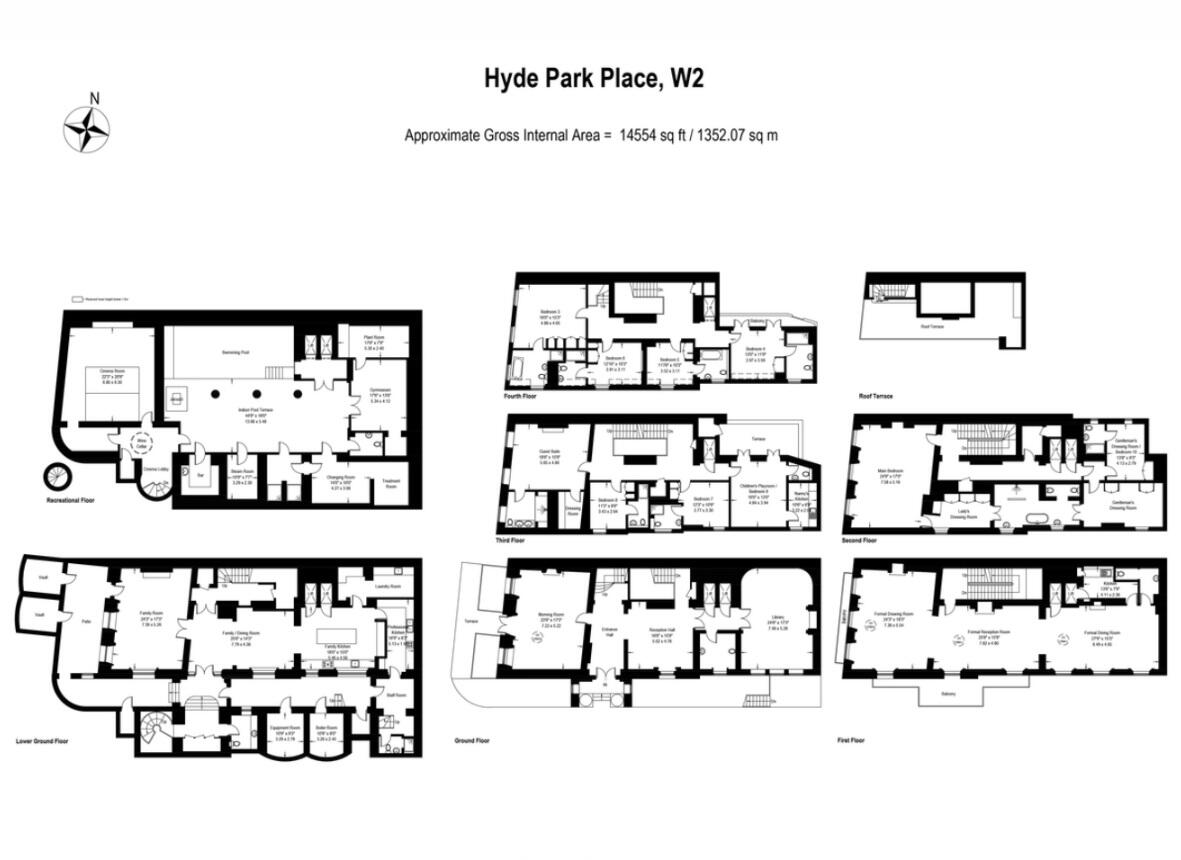 1, Hyde Park Place, London floorplan