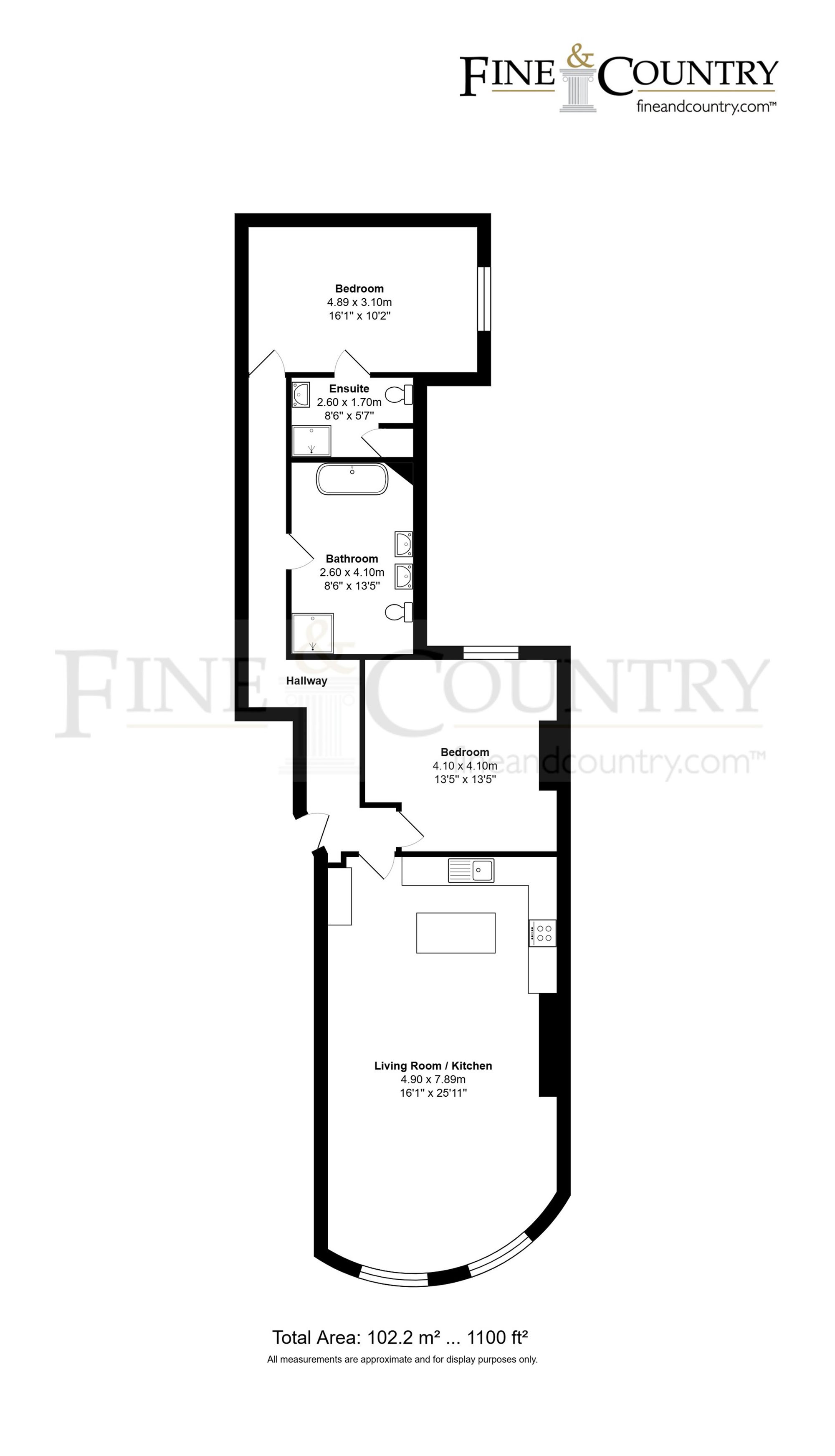 Flat 1, 8 Brunswick Square, Hove floorplan