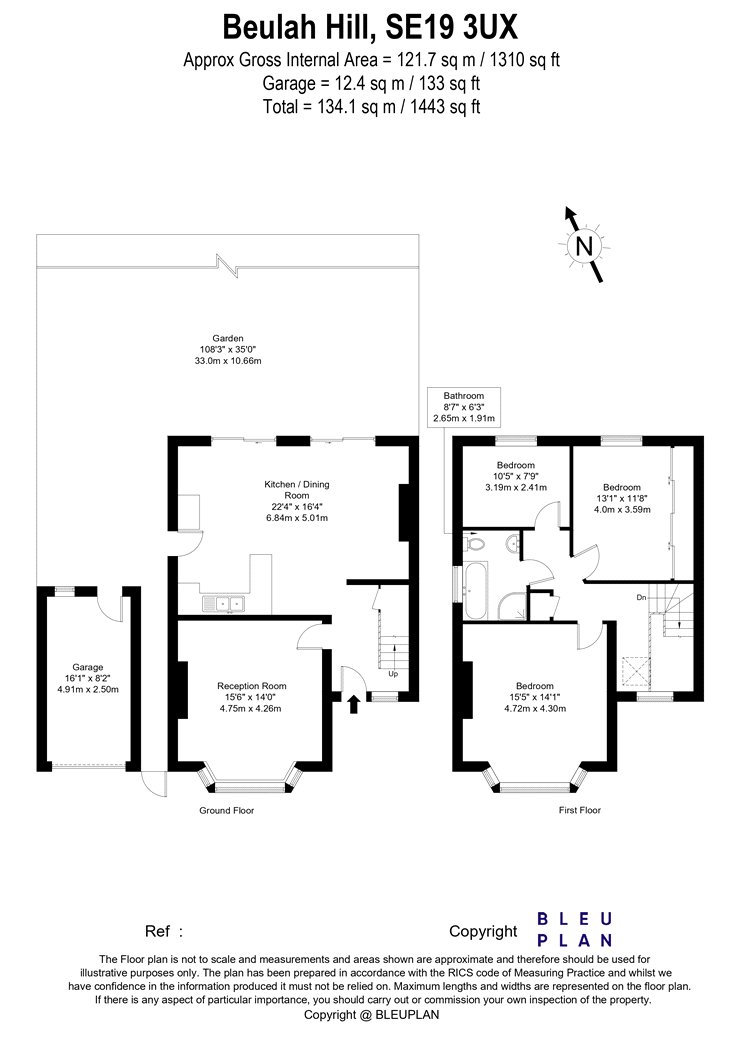 196, Beulah Hill, London floorplan