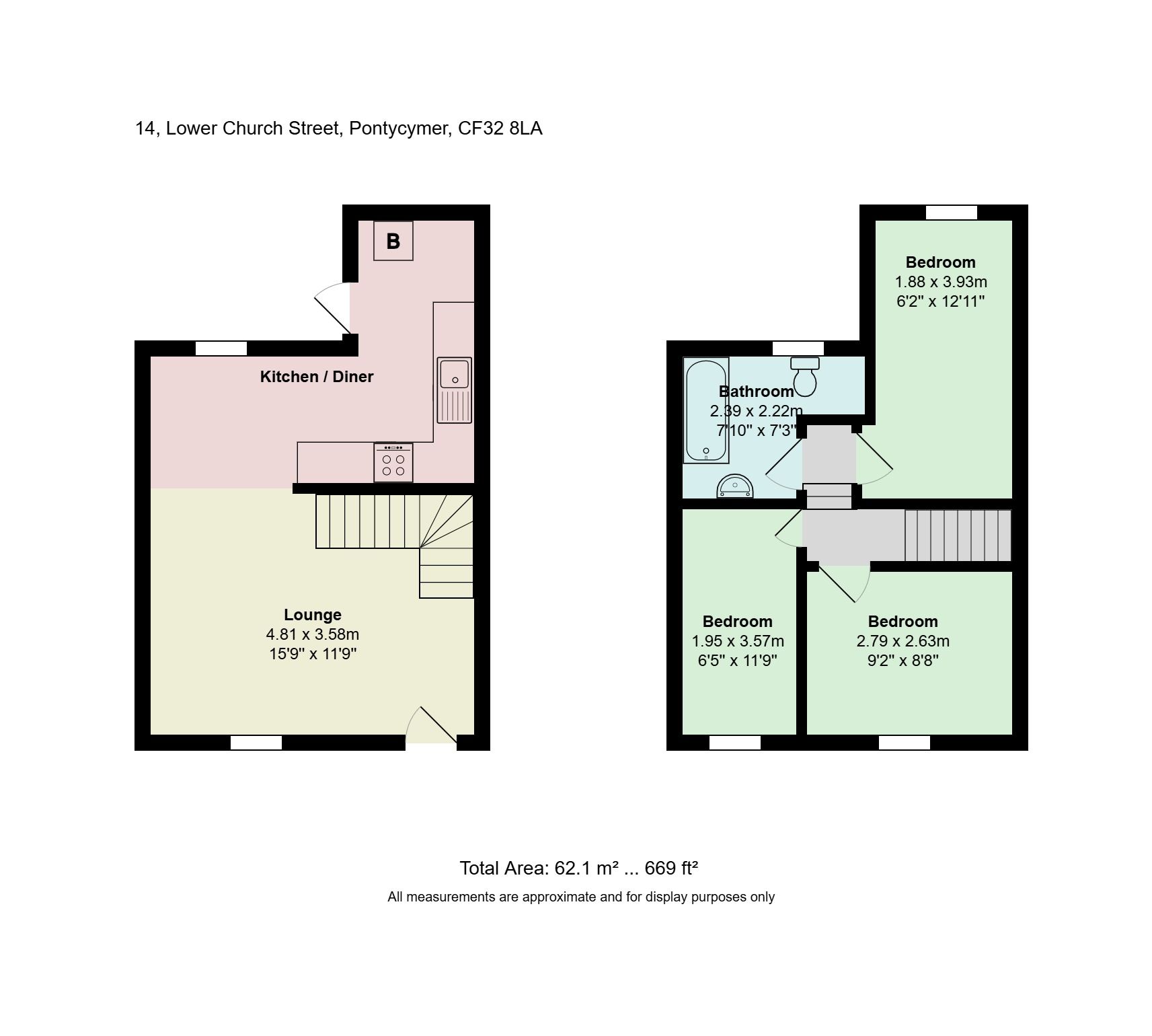 14 Lower Church Street, Bridgend floorplan