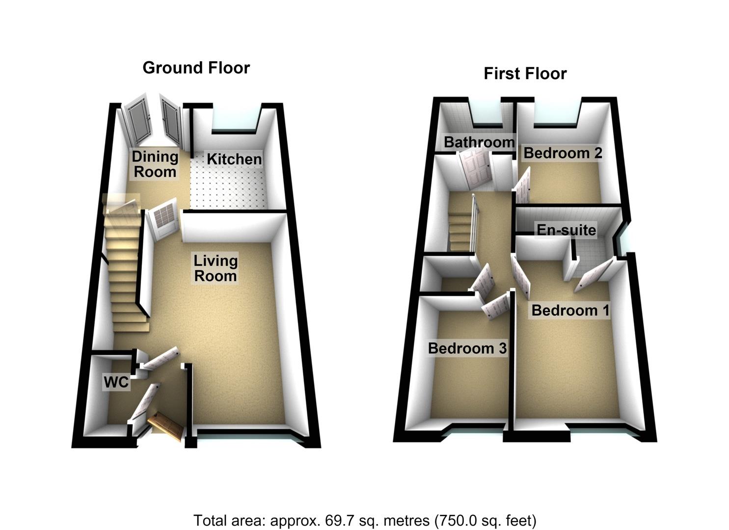15, Barley Way, Whitley Bay floorplan