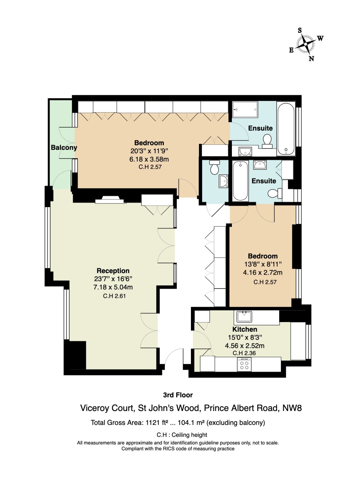 Viceroy Court, Prince Albert Road, St Johns Wood, London, NW8 floorplan