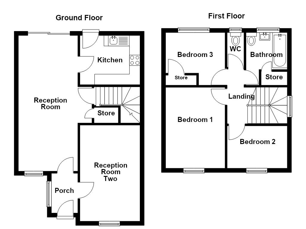 3, Curlew Close, Bamford, Rochdale floorplan