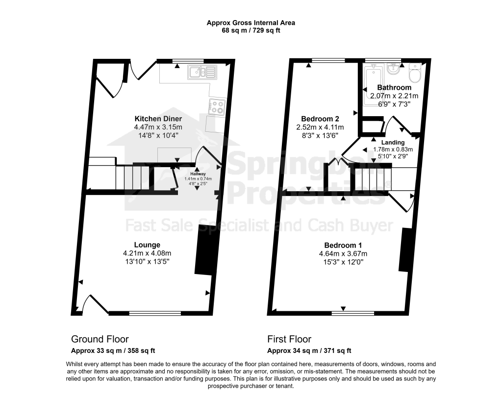 280, Ince Green Lane, Wigan floorplan