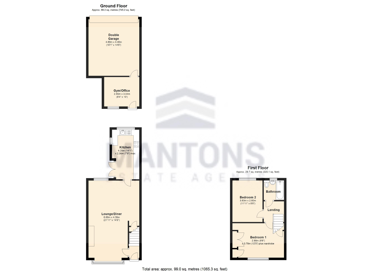 2 Bedrooms Terraced house for sale in Putteridge Road, Luton, Bedfordshire LU2