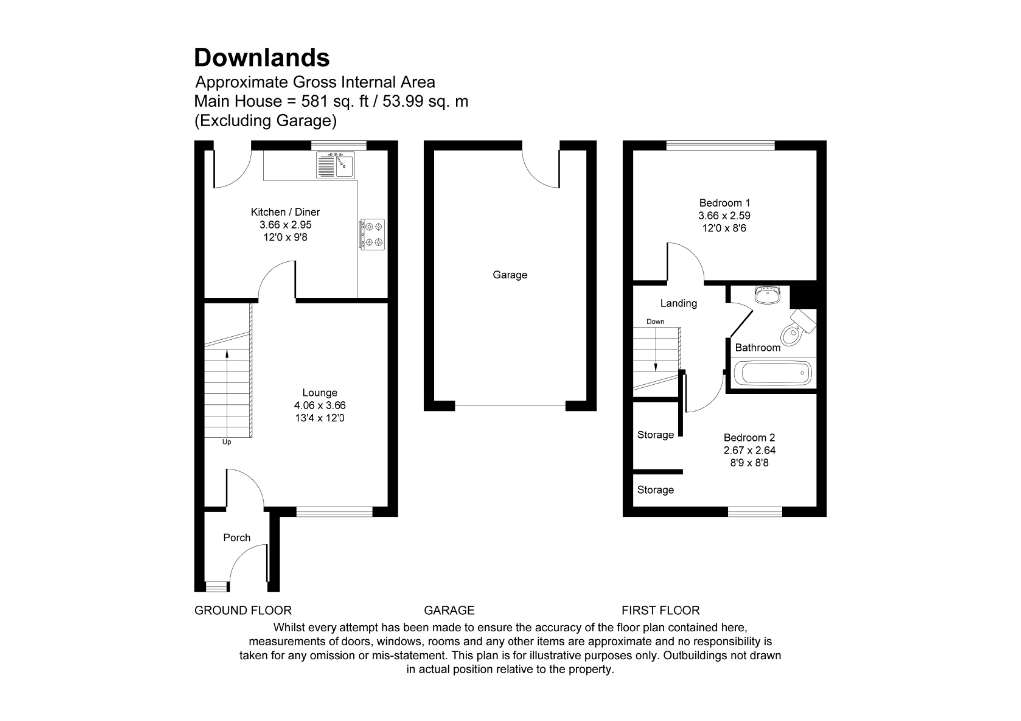 44 Downlands, Stevenage, Hertfordshire floorplan